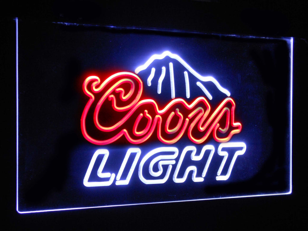 Coors Light Mountain Dual Color LED Sign - Normal Size (12x8.5in) - TheLedHeroes