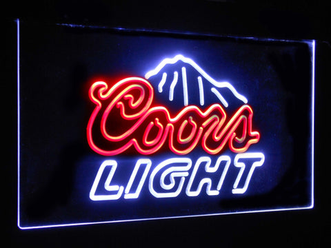 Coors Light Mountain Dual Color LED Sign - Normal Size (12x8.5in) - TheLedHeroes