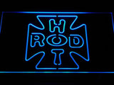 Hot Rod Garage (2) LED Neon Sign USB - Blue - TheLedHeroes