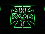 Hot Rod Garage (2) LED Neon Sign USB - Green - TheLedHeroes