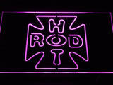Hot Rod Garage (2) LED Neon Sign USB - Purple - TheLedHeroes