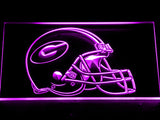 Green Bay Packers Helmet LED Sign - Purple - TheLedHeroes