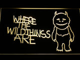 Where the Wild Things Are LED Neon Sign Electrical - Yellow - TheLedHeroes