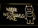 FREE Where the Wild Things Are LED Sign - Yellow - TheLedHeroes