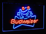 Budweiser Frog Dual Color LED Sign - Normal Size (12x8.5in) - TheLedHeroes