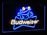 Budweiser Frog Dual Color LED Sign - Normal Size (12x8.5in) - TheLedHeroes