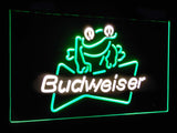 Budweiser Frog Dual Color LED Sign - Normal Size (12x8.5in) - TheLedHeroes