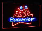 Budweiser Frog Dual Color LED Sign - Normal Size (12x8.5in) - TheLedHeroes