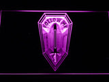 U.S. Army Infantry Follow Me LED Neon Sign Electrical - Purple - TheLedHeroes