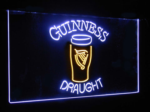 Guinness Draught Ale Dual Color LED Sign - Normal Size (12x8.5in) - TheLedHeroes