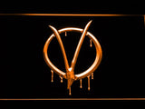 V for Vendetta LED Neon Sign USB - Orange - TheLedHeroes