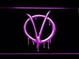 V for Vendetta LED Neon Sign USB - Purple - TheLedHeroes