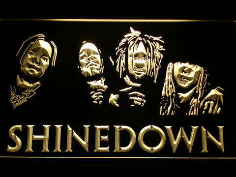 FREE Shinedown (2) LED Sign - Yellow - TheLedHeroes