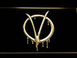 V for Vendetta LED Neon Sign USB - Yellow - TheLedHeroes