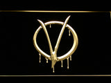FREE V for Vendetta LED Sign - Yellow - TheLedHeroes