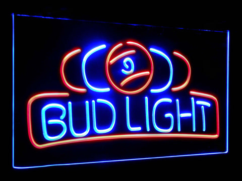 Bud Light Pool Dual Color LED Sign - Normal Size (12x8.5in) - TheLedHeroes