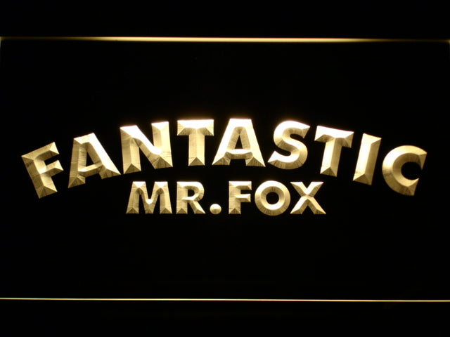 FREE Fantastic Mr. Fox LED Sign - Yellow - TheLedHeroes