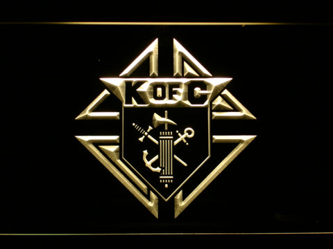 FREE Knights of Columbus LED Sign - Yellow - TheLedHeroes