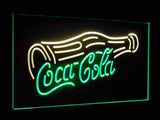 Coca Cola Bottle Drink Dual Color LED Sign - Normal Size (12x8.5in) - TheLedHeroes