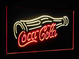 Coca Cola Bottle Drink Dual Color LED Sign - Normal Size (12x8.5in) - TheLedHeroes