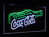 Coca Cola Bottle Drink Dual Color LED Sign - Normal Size (12x8.5in) - TheLedHeroes