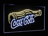 Coca Cola Bottle Drink Dual Color LED Sign - Normal Size (12x8.5in) - TheLedHeroes