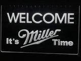 FREE Miller Welcome It's Time LED Sign - White - TheLedHeroes