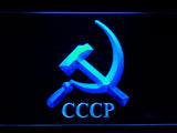 Hammer and Sickle CCCP (2) LED Neon Sign USB - Blue - TheLedHeroes