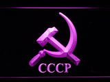 Hammer and Sickle CCCP (2) LED Neon Sign USB - Purple - TheLedHeroes