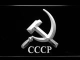 Hammer and Sickle CCCP (2) LED Neon Sign USB - White - TheLedHeroes
