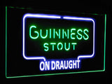 Guinness Dry Stout On Draught Dual Color LED Sign - Normal Size (12x8.5in) - TheLedHeroes