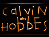 FREE Calvin and Hobbes LED Sign - Orange - TheLedHeroes