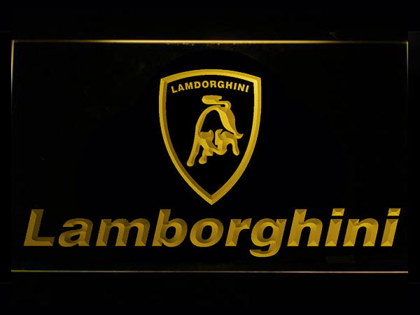 Lamborghini 2 LED Sign - Normal Size (12x8in) - TheLedHeroes