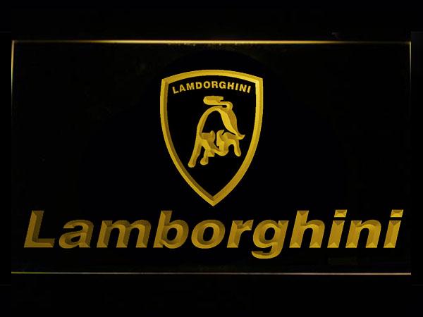 Lamborghini 2 LED Neon Sign USB - Normal Size (12x8in) - TheLedHeroes