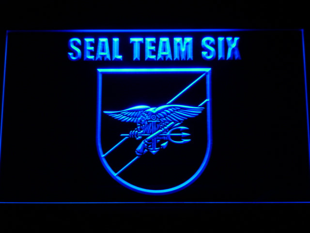 FREE Navy SEAL Team Six (3) LED Sign - Blue - TheLedHeroes