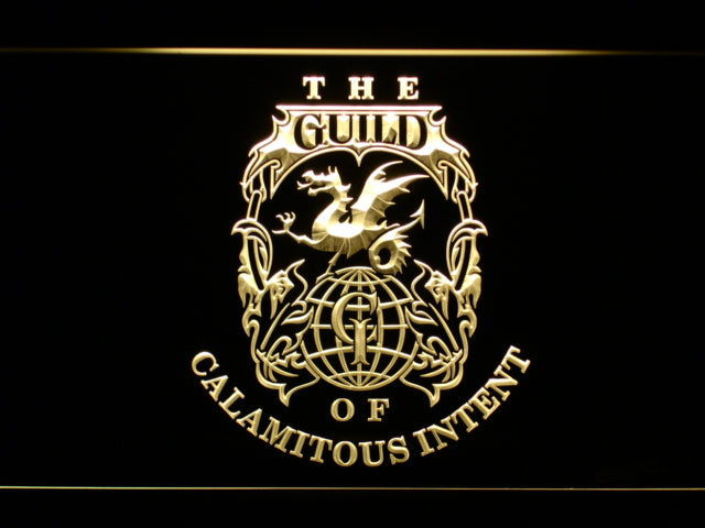 FREE The Venture Bros. The Guild LED Sign - Yellow - TheLedHeroes