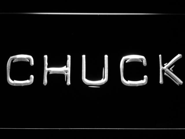 Chuck LED Neon Sign USB - White - TheLedHeroes