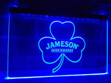 Jameson Shamrock LED Neon Sign USB - Blue - TheLedHeroes