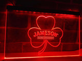 Jameson Shamrock LED Neon Sign USB - Red - TheLedHeroes