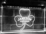 Jameson Shamrock LED Neon Sign USB - White - TheLedHeroes