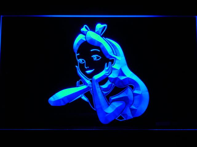 Disney Alice in Wonderland LED Neon Sign Electrical - Blue - TheLedHeroes