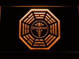 LOST Dharma Sign (4) LED Neon Sign Electrical - Orange - TheLedHeroes