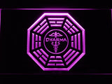 LOST Dharma Sign (4) LED Neon Sign Electrical - Purple - TheLedHeroes