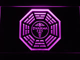 FREE LOST Dharma Sign (4) LED Sign - Purple - TheLedHeroes