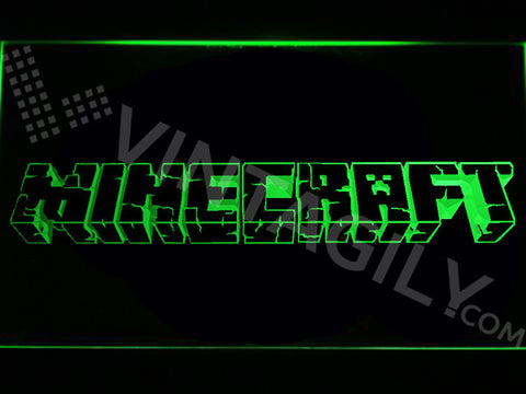 Minecraft Logo LED Sign - Green - TheLedHeroes