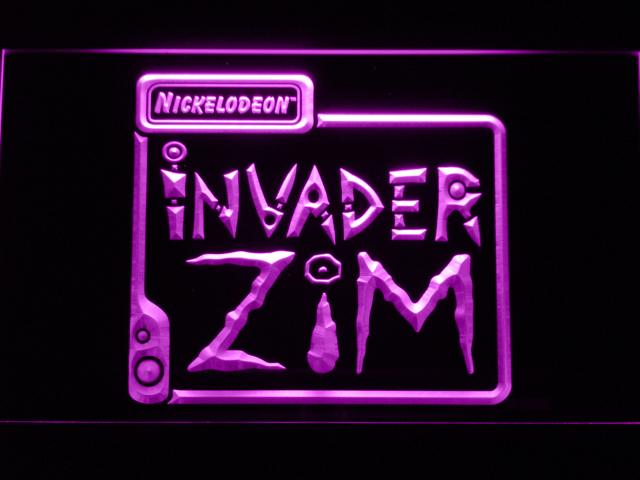 Invader Zim LED Neon Sign USB - Purple - TheLedHeroes