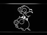 FREE Invader Zim Piggy LED Sign - White - TheLedHeroes