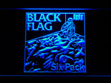 FREE Black Flag - Six Pack LED Sign - Blue - TheLedHeroes