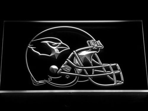 FREE Arizona Cardinals Helmet LED Sign - White - TheLedHeroes