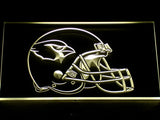 FREE Arizona Cardinals Helmet LED Sign - Yellow - TheLedHeroes